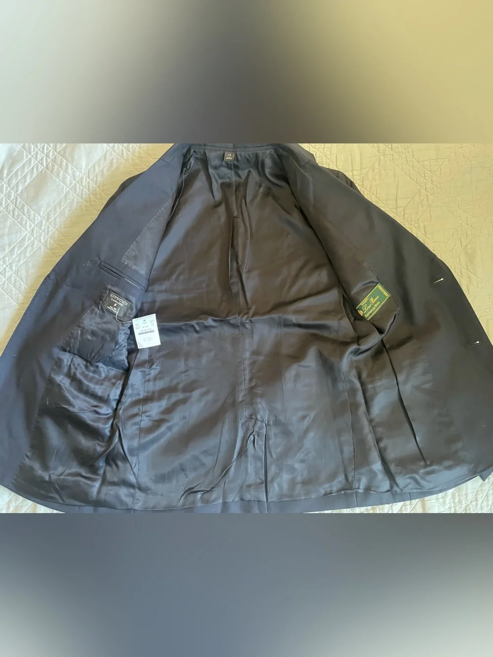 J. CREW CREWCUTS Boys' Ludlow suit jacket in Italian wool NWT Size 14 $298 18477